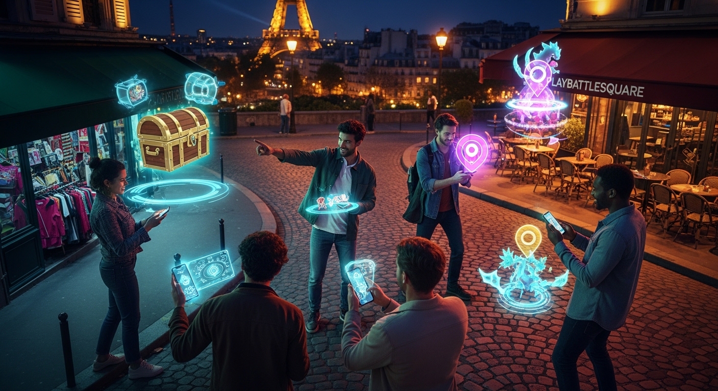 PlayBattleSquare Exploring Paris After Dark