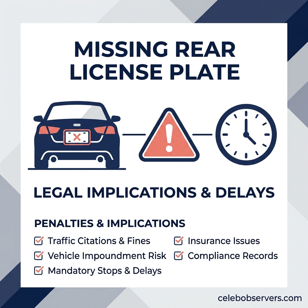 Illustration representing common mistakes people make after losing a license plate