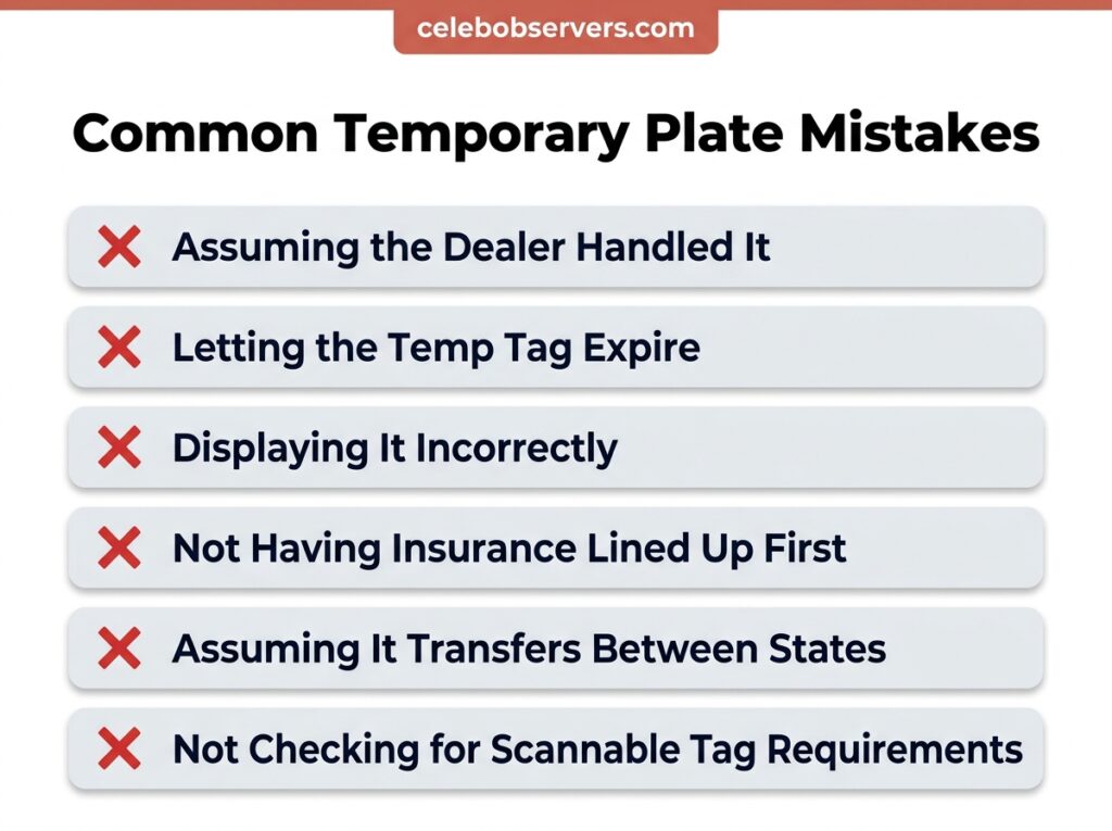 Common Temporary Plate Mistakes
