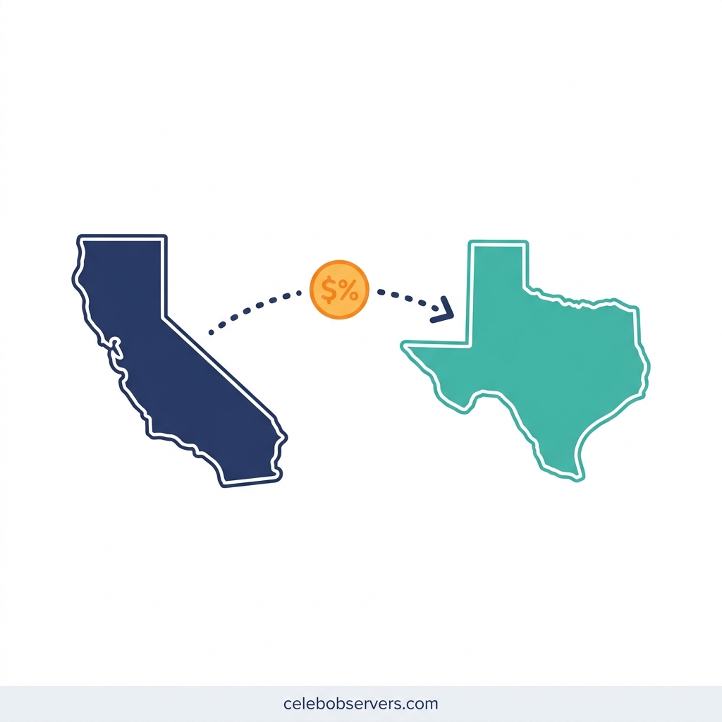 Illustration showing vehicle sales tax following the buyer to their home state